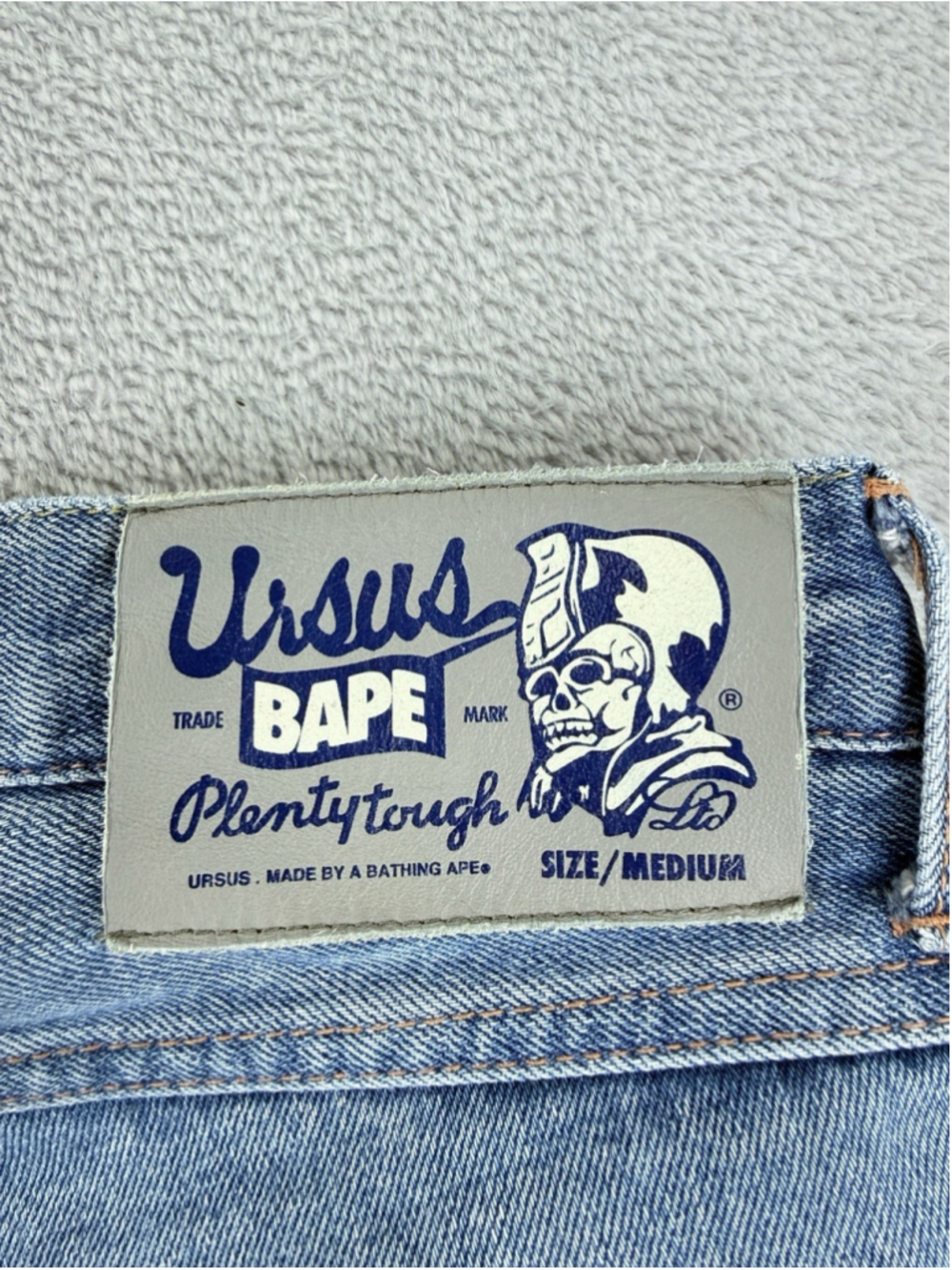 Ursus Bape Jeans Men's Size 32 W X 30 L/Medium Authentic Red Selvedge Made Japan - Picture 5 of 16